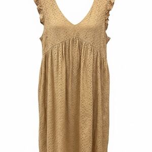 Elegant Tan Maxi Dress